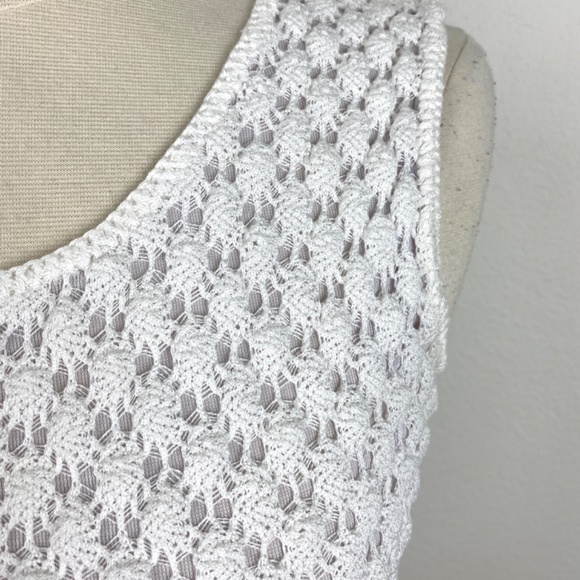 Vintage 60/70s Majestic Knit Tank Top Small Textured Knit Pin Up Rockabilly USA - Picture 3 of 8